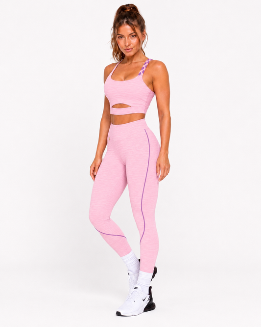 Beige SculptFit Set (Leggings + Sports Bra)